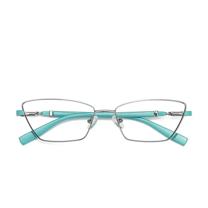 VICKY nouvelle mode Anti lumière bleue lunettes de lecture femmes métal myopie lunettes de Prescript
