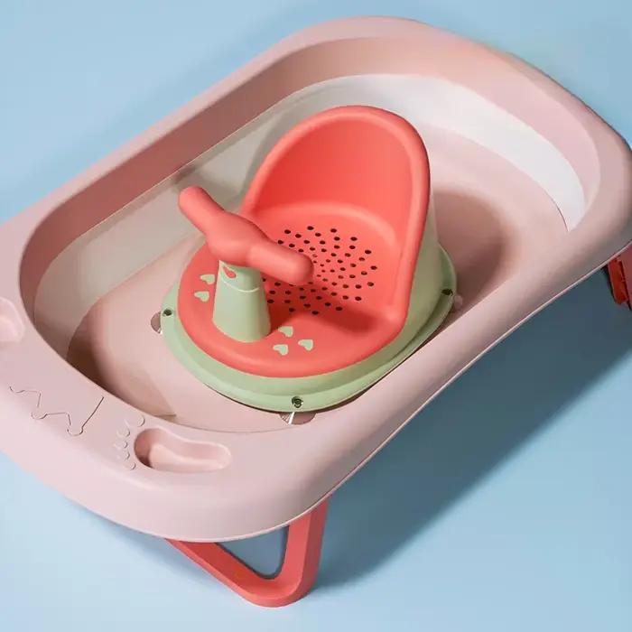 Siège de baignoire pour bébé sûr et antidérapant adapté aux nouveau nés pour enfants de 6 à 18 mois accessoire de bain pour baignade ludique et sécurisée