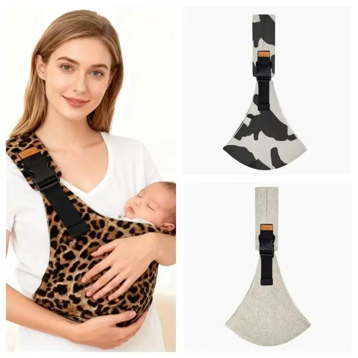 Porte-bébé nouveau-né bandoulière réglable ergonomique - Support hanche mains libres transport