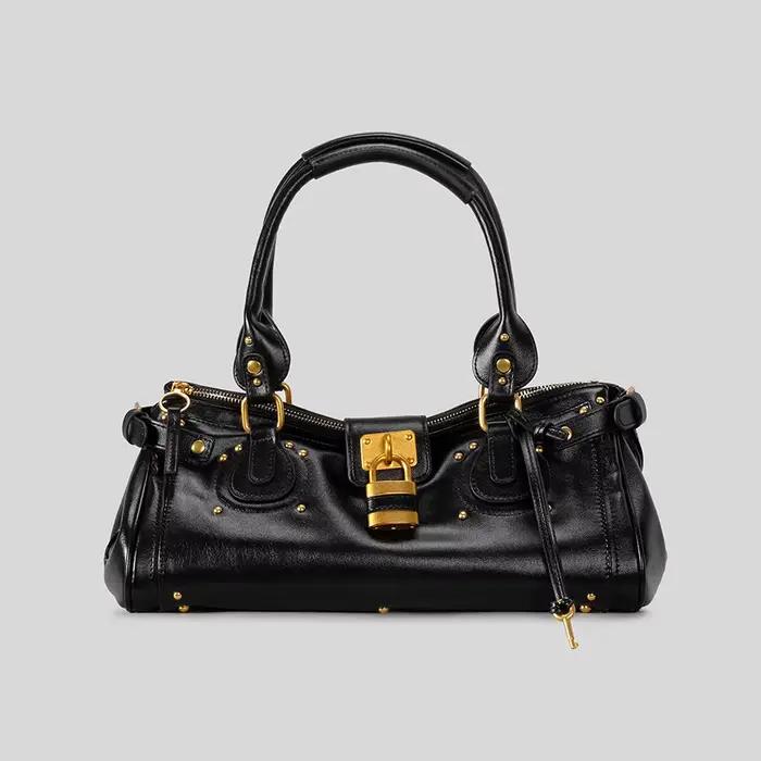 Sac à langer classique de luxe simple et élégant pour femme, sac fourre-tout en cuir grande capacité