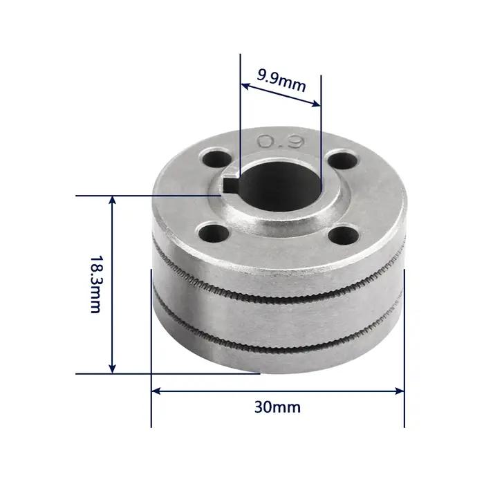 Rouleau d'alimentation de fil pour soudage MIG MAG 5KG 0.8mm 0.9m 1.0mm 1.2mm 1.4mm Double taille 30