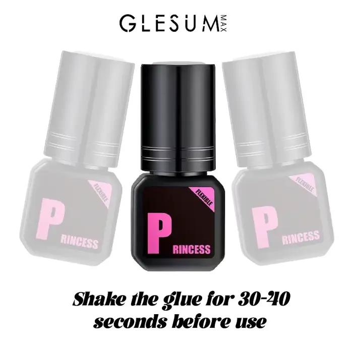 Glesum 5 bouteilles de colle princesse pour extensions de cils, faites-le vous-même, 5 ml, séchage r