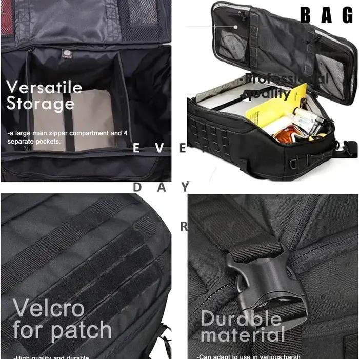 30L 45L 80L sac polochon de voyage sac à dos tactique militaire avec sangle réglable sac de week-end