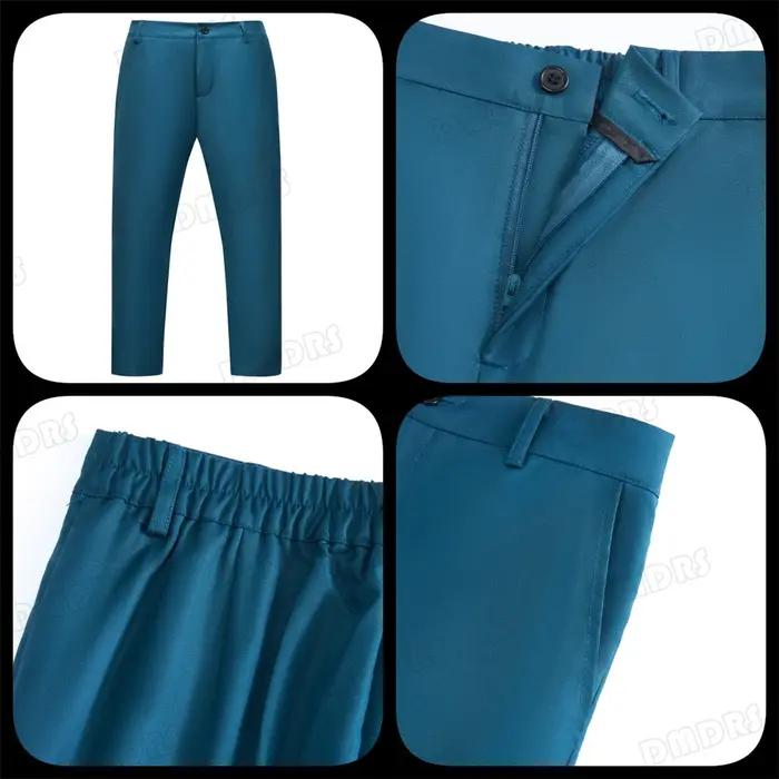 Ensemble de costume formel 4 pièces pour garçon, avec Blazer, gilet, pantalon, nœud papillon, costum
