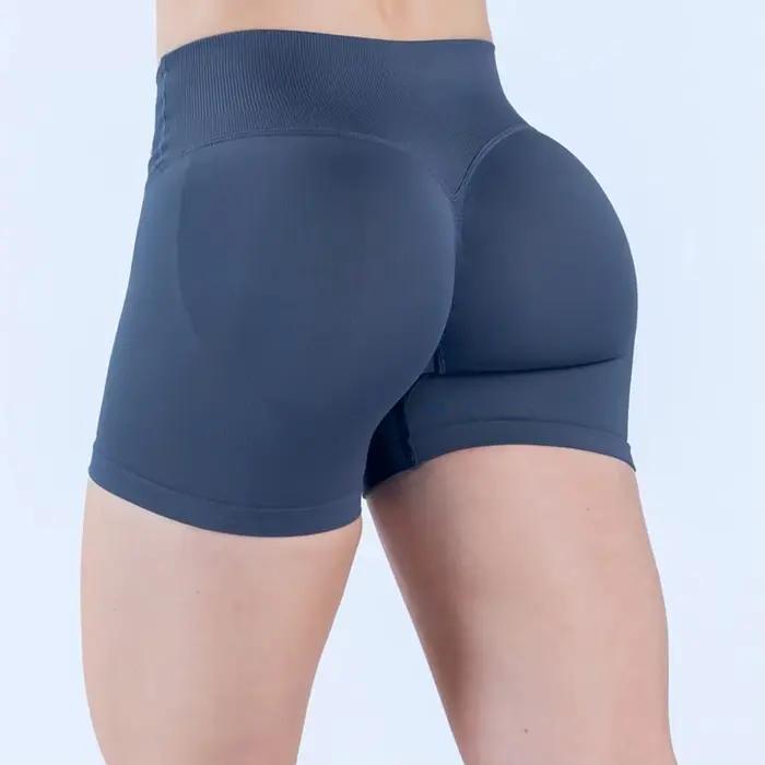 Shorts d'entraînement taille haute d'été sans couture, sexy, à taille croisée, pour la course et le