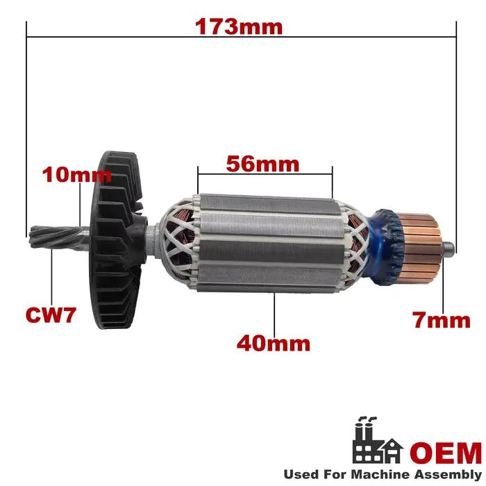 AC 220V 240V GKS190 GKS165 Induit Rotor pour BOSCH Scie Circulaire A Main Pièces de rechange Scie ci