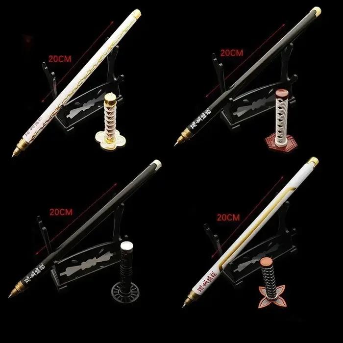 Stylo Gel modèle démon, recharge noire, accessoire de Cosplay, cadeau pour enfant étudiant, épée Sla