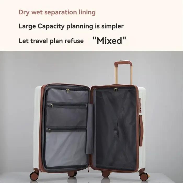 1 Piece Set 20/ 24inch Boarding Large Capacity Expandable Suitcase Anti-Scratch Surface Customs Lock