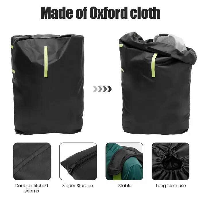 Grand sac de couverture poussette 420D Oxford étanche - Sac rangement voyage avec sangle réglable