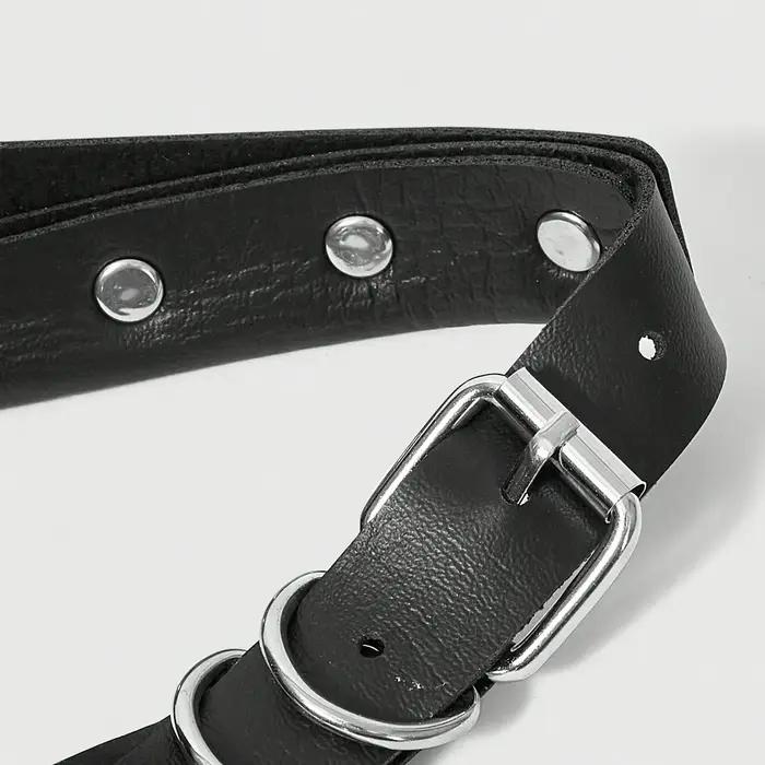 Cravate Y2K Punk pour Hommes et Femmes, avec Fermeture Éclair Cloutée, Imprimé Crâne et Lettres, Acc