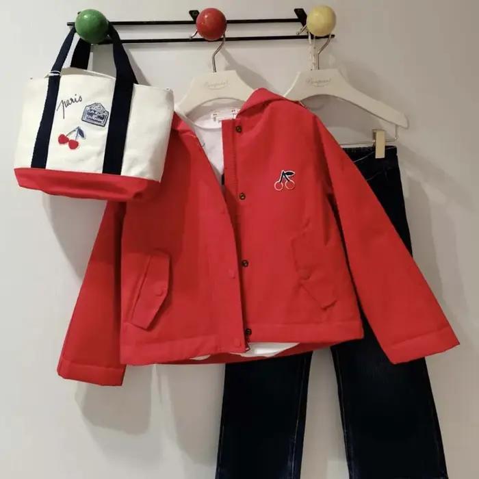 En Stock 2025 automne hiver BP filles manteau garçon veste à capuche enfants pull pour filles Denim