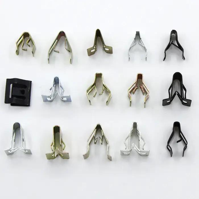 15 types de modèles de Clips métalliques, adaptés aux radios de carrosserie de voiture, tableau de b