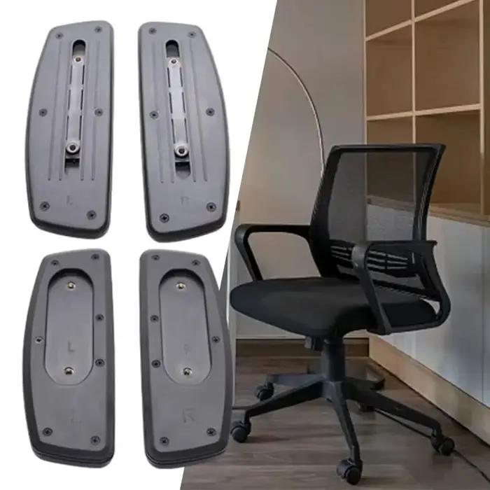 Coussinets de bras d'accoudoir de remplacement avec trou de montage, Installation facile, coussinets