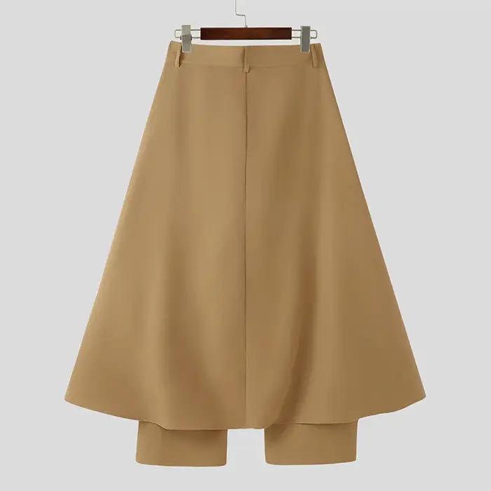 Pantalon long homme tendance 2026 – Joggers décontractés coupe ample à boutons, couleur unie, style