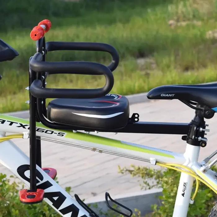 Selle de vélo pour enfants siège de vélo de montagne vélo électrique avant garde de sécurité pour bébé pièces de coussin de manette de vitesse confortable sécurité occasionnelle famille magique