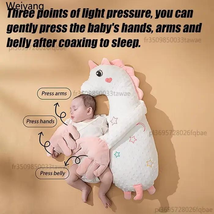 Doudou apaisant pour bébé avec fonction de tapotement automatique, vitesse réglable et télécommande,