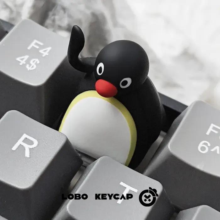 Série Pingu amusante, Expressions multiples, clavier mécanique de Style pingouin mignon, remplacemen
