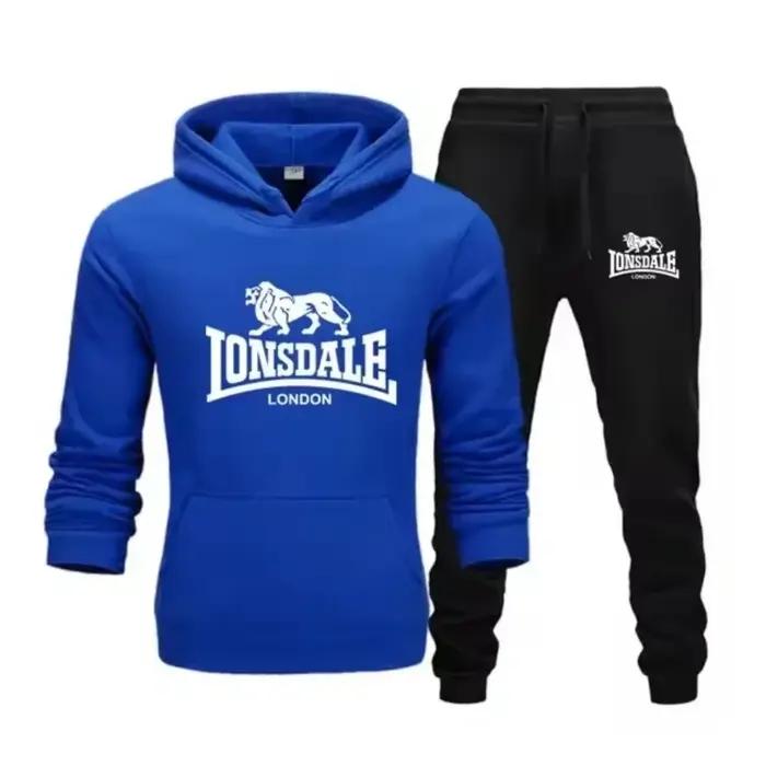 Animal léopard 2025 printemps automne haute qualité décontracté hommes ensemble de vêtements de spor