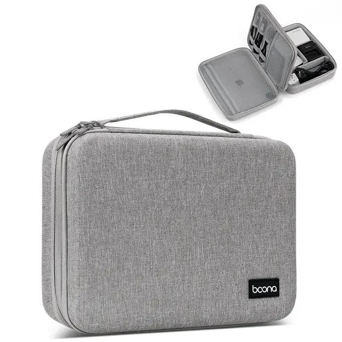 Étui rigide de grande capacité, sac de rangement numérique, sac de rangement de câbles de données po