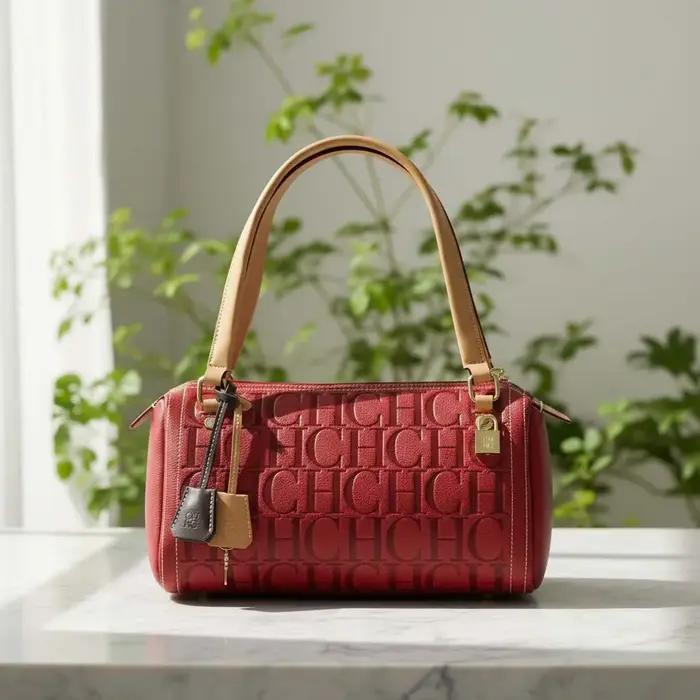 Sac à main cylindrique de grande capacité de style vintage 2025, marque CH, mode, lettres en relief,