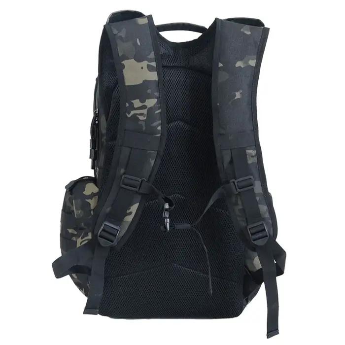 Sac à dos de randonnée et de camping extérieur 45L grande capacité, sac à dos tactique camouflage pl