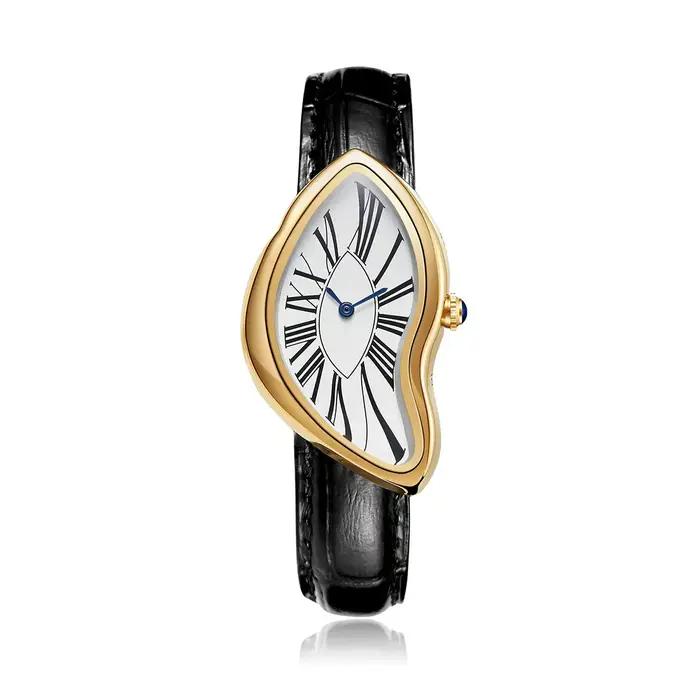 Nouveau Alien Crash Melt Twist Y2K montres pour hommes et femmes mode bracelet en cuir étanche montr