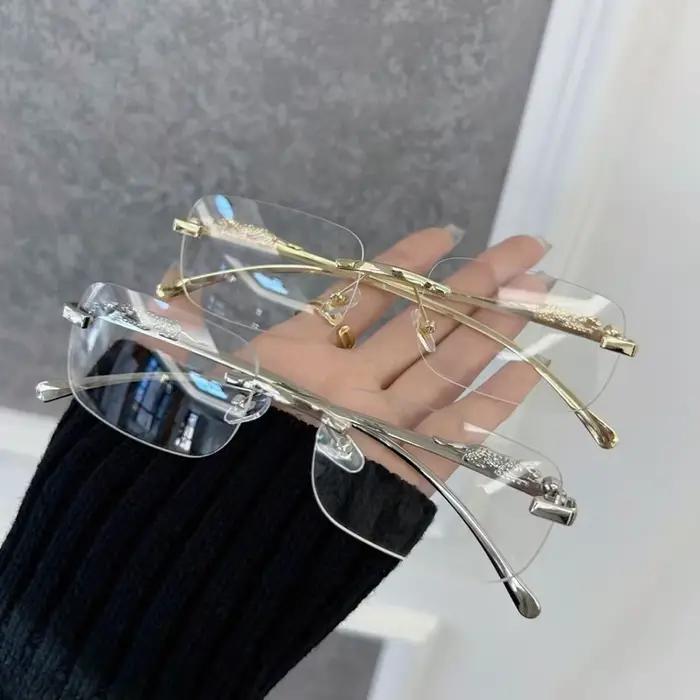 Lunettes carrées Vintage pour femmes et hommes, monture rectangulaire rétro, lentille transparente u