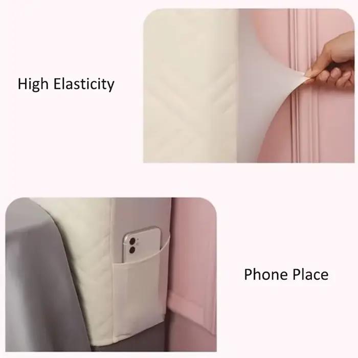 Couverture de tête de lit matelassée épaisse pour chambre de fille élégante et douillette pour protection et décoration de lit occase spéciale