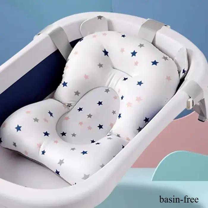 Coussin de bain pour bébé réglable siège de soutien flottant pliable sécurité confort baignade pour nouveau-né occasions spéciales