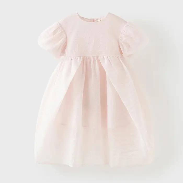 Robes d'été pour filles Dave Bella, robes de princesse pour enfants, robes de fête à manches bouffan