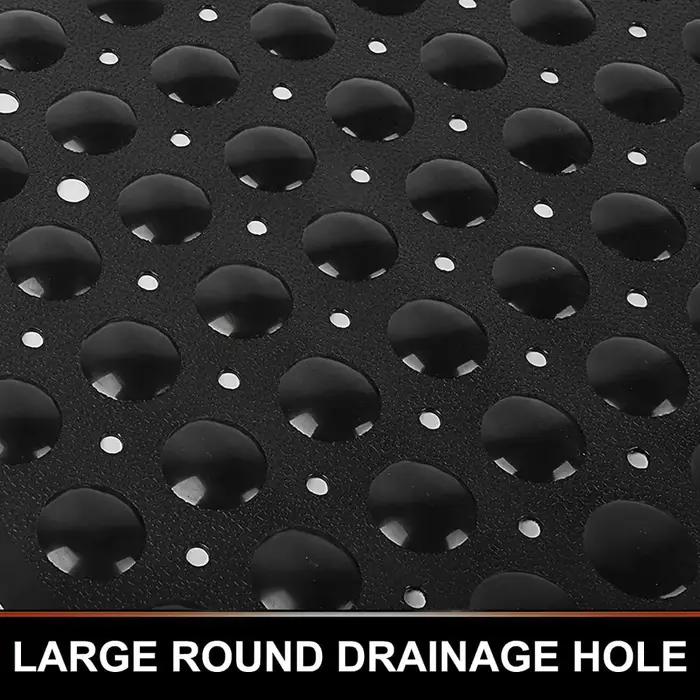 Tapis de douche antidérapant en PVC, 53x53cm, ventouse, tapis de bain carré, tapis de sol de douche,