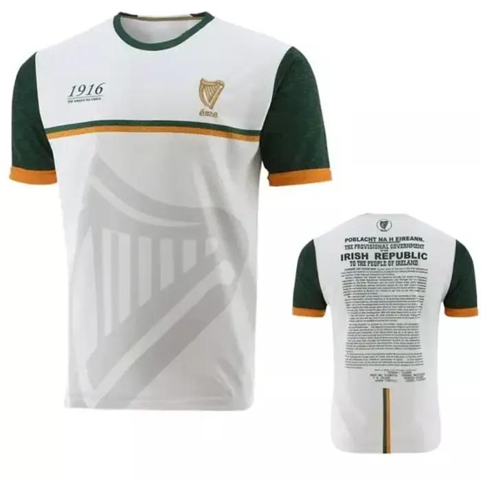 1916 maillot de commémoration 3D imprimé sport Football T-Shirt Collins maillot de commémoration Irl