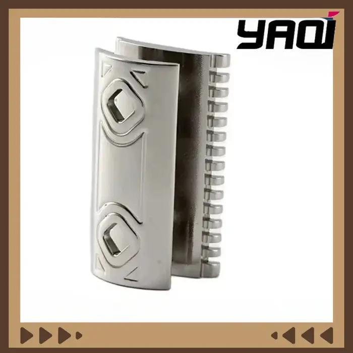 Rasoir de sécurité YAQI Harlequin 316 en acier inoxydable poli 2026 avec une espacement de lame de 0