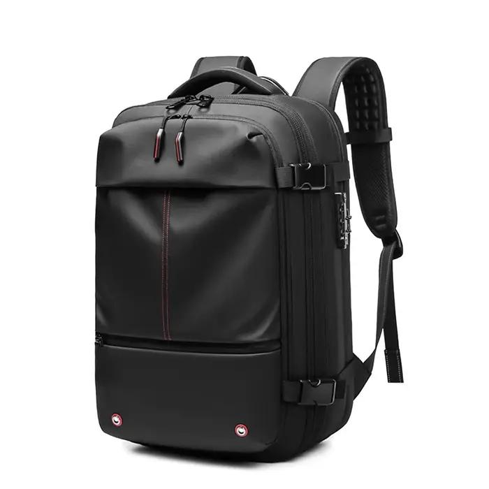 Sac à dos de voyage pour hommes, compression sous vide, pour ordinateur portable 17 pouces, sac à do