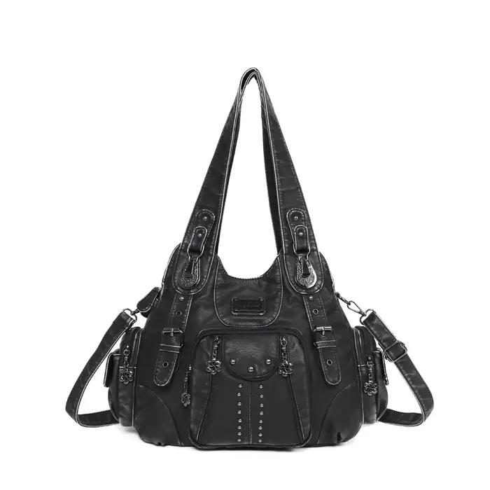 Sac à main pour femme Angel Kiss, grand sac fourre-tout vintage en PU avec poignée supérieure, sac à
