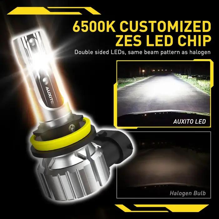 AUXITO 2 pièces H8 H11 LED ampoule antibrouillard phare de voiture H16JP HB4 9006 9005 HB3 lampe à L