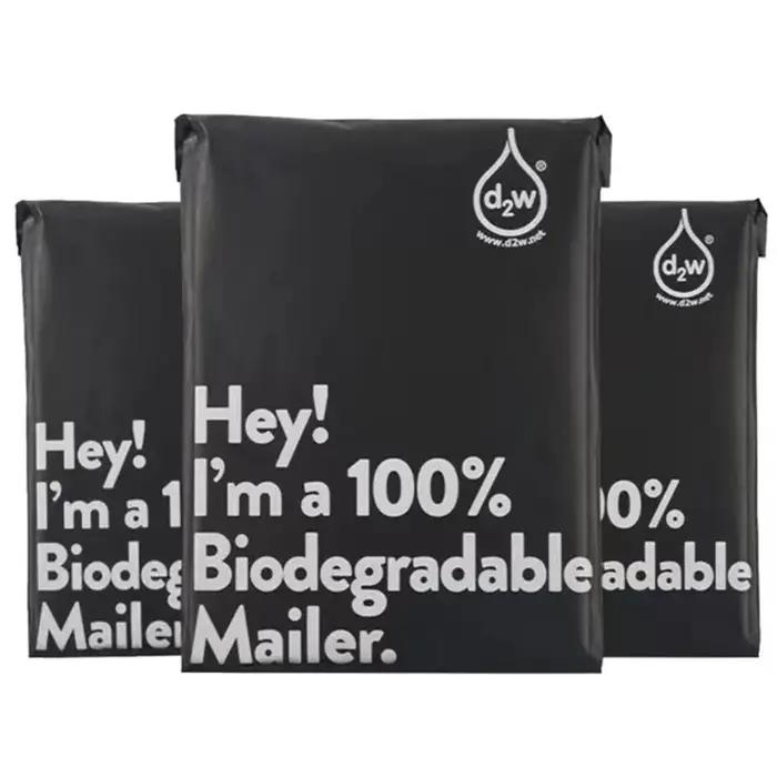 Sacs d'expédition biodégradables D2W 100%, pochette postale auto-adhésive Express, pochette étanche