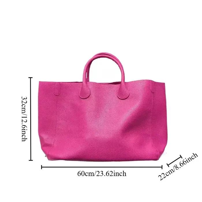 Sac à langer bandoulière classique de créateur pour femme, grand sac fourre-tout de luxe en cuir élé