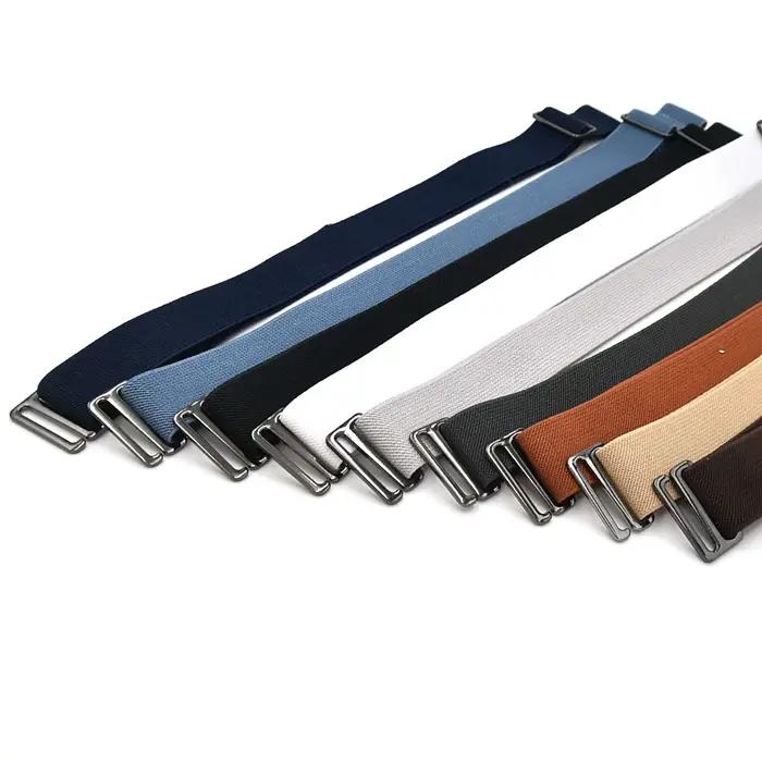 Ceinture pour pantalons antidérapants pour femmes, élastique, confortable et réglable, taille unique