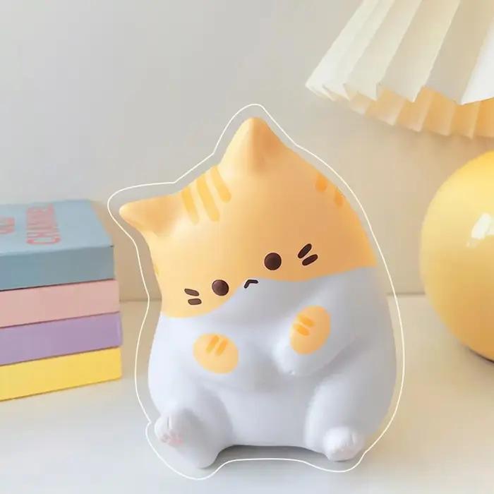 Jouet spongieux en PU à montée lente, boule anti-stress, dessin animé, ornements de table, sous form