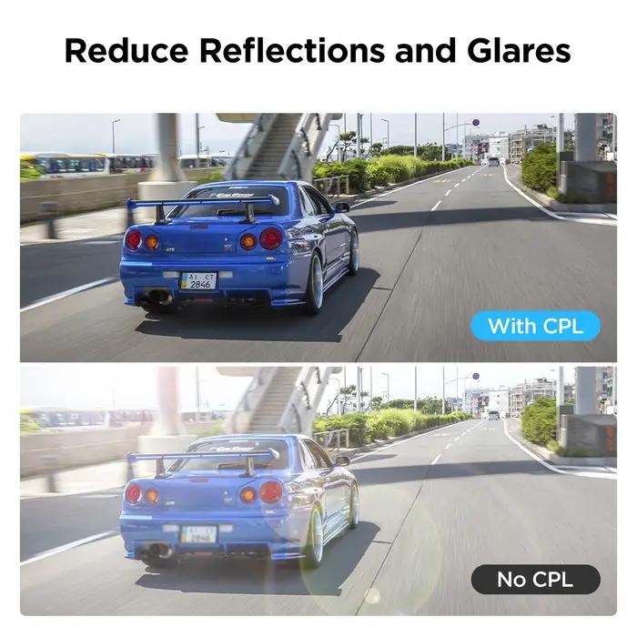 VIOFO-Couvercle d'objectif circulaire à filtre CPL-200 pour caméra de tableau de bord de voiture A13
