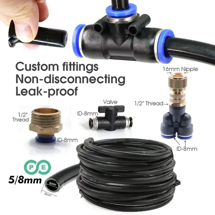 Kit de pulvérisation de pompe auto-amorçante, alimentation électrique 110-220V, pour serre et jardin