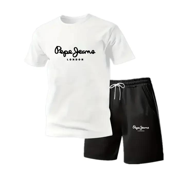 Nouvel ensemble de vêtements de sport d'été pour hommes, t-shirt à manches courtes et short, ensembl