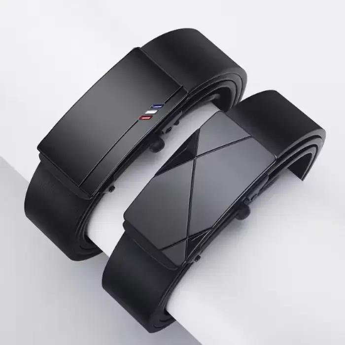Ceinture à boucle automatique pour homme, élégante, pour costume d'affaires, ceinture décontractée d