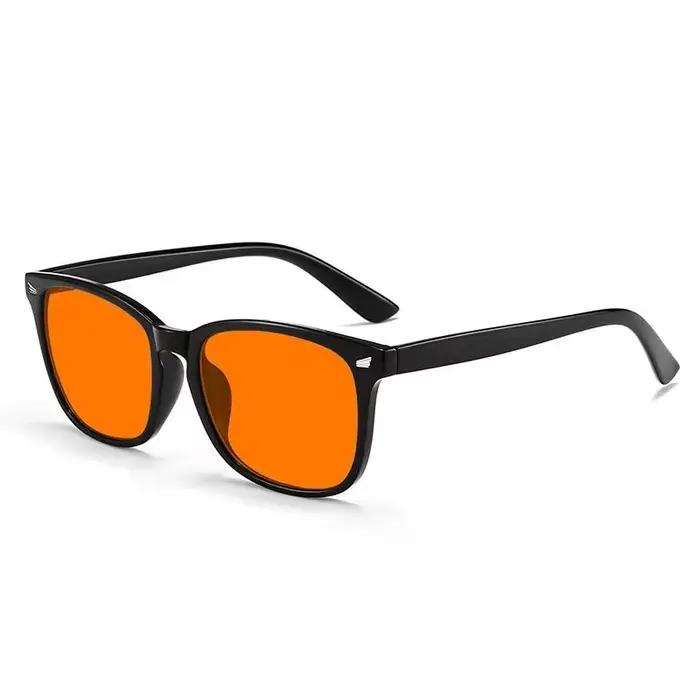 Lunettes classiques bloquant la lumière bleue pour hommes et femmes, verres rouges, carrés, meilleur