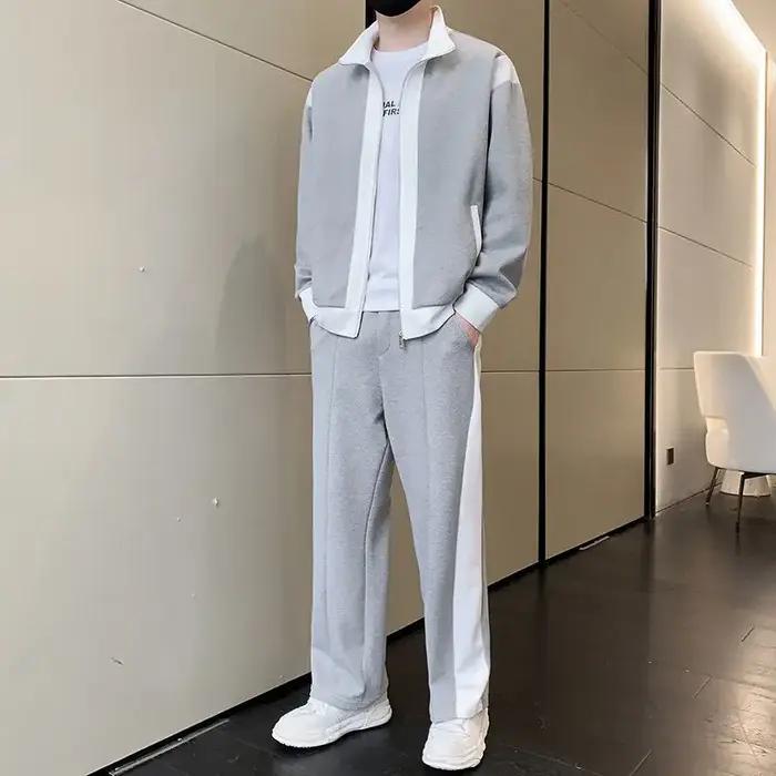 Costume de sport décontracté pour hommes, nouvelle collection printemps, tendance, veste personnalis