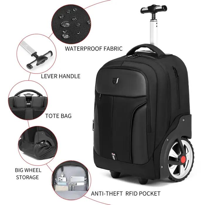 Sac à dos à bagages roulants de 20 pouces avec roulettes
