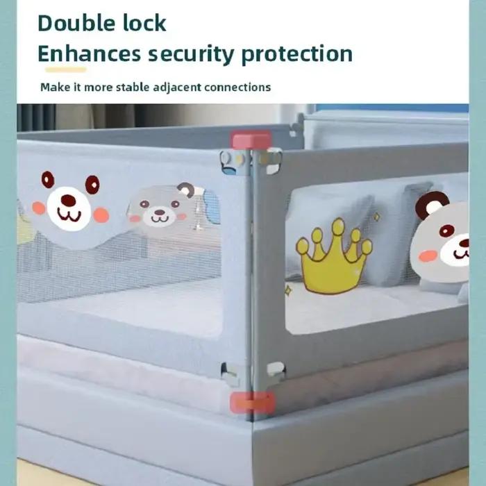 Barrière de lit anti-chute pour enfants clôture de sécurité pour chambre à coucher barrière de protection latérale pour bébés et tout-petits sécurité et élégance pour la chambre de votre enfant