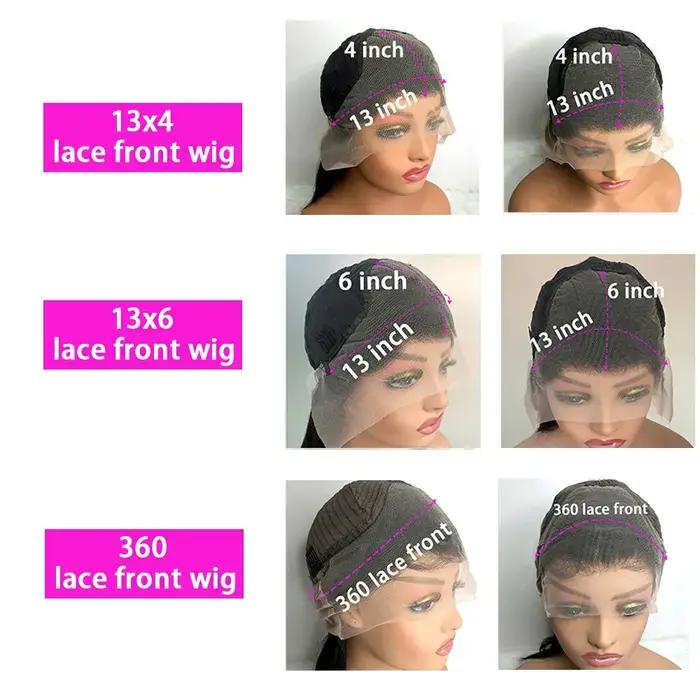 Surprise ! ! ! PRPromotion-Perruque brésilienne Body Wave pour femme, 13x4, 13x6, 360 Transparent La