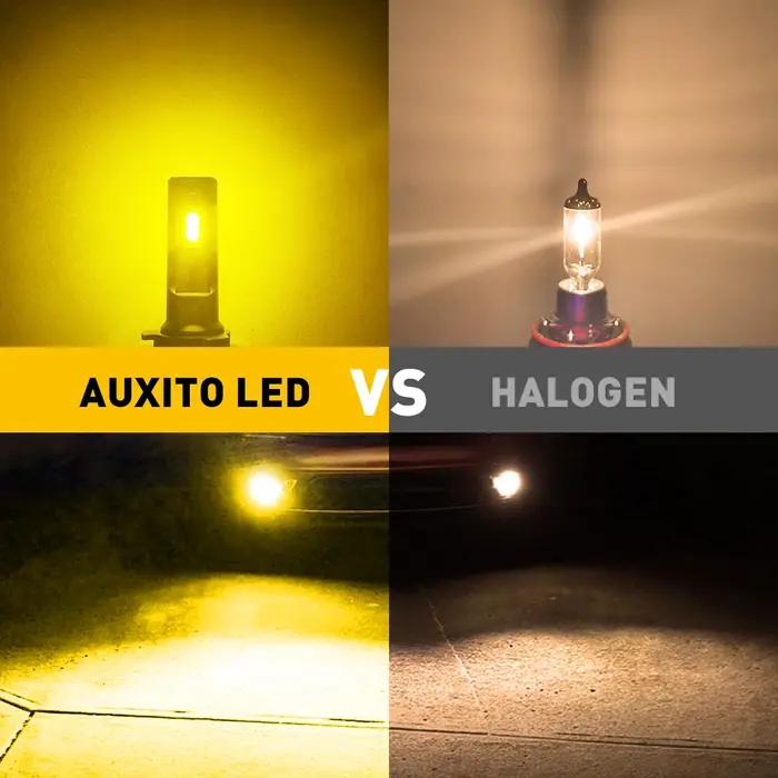 AUXITO 2 pièces feu antibrouillard de voiture H11 H8 LED Canbus sans erreur H10 H16(JP) H27 880 LED